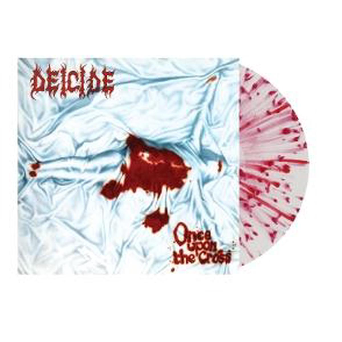 DEICIDE – ONCE UPON THE CROSS: CLEAR/RED SPLATTER – LP