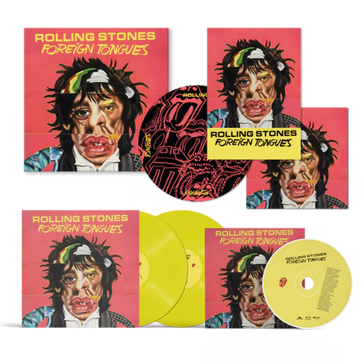 ROLLING STONES – FOREIGN TONGUES : YELLOW 2LP + BR-A ++ – LP