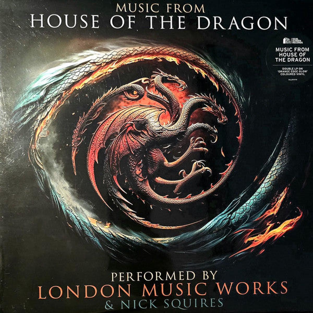 HOUSE OF THE DRAGON : MUSIC FROM … – SOUNDTRACK : ORANGE EDGE GLOW 2LP SET – LP