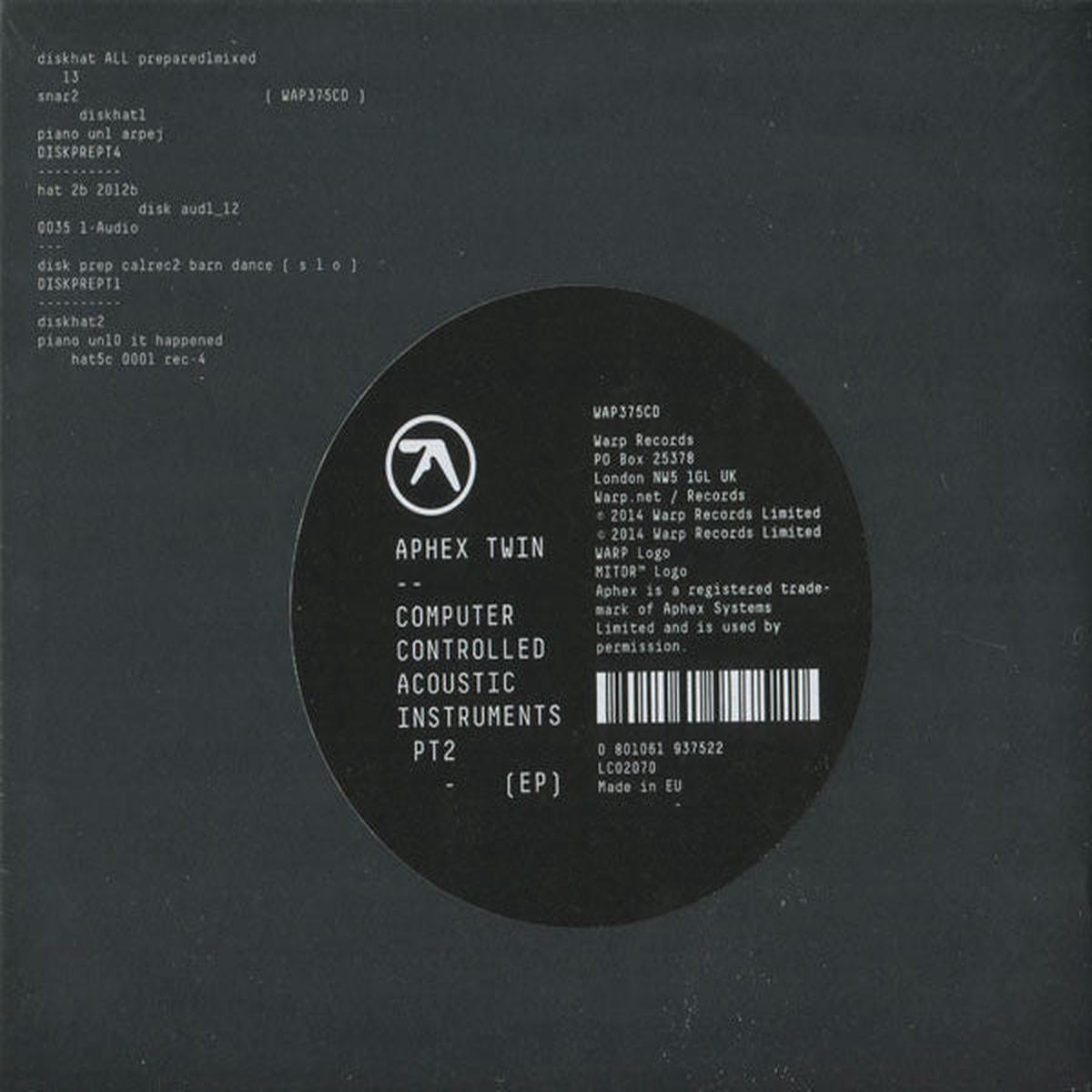APHEX TWIN – COMPUTER CONTROLLED ACOUSTIC … – CD