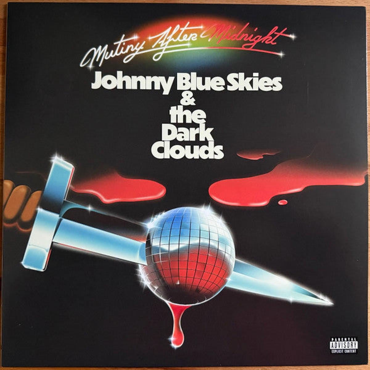 BLUE SKIES, JOHNNY & THE DARK CLOUDS – MUTINY AFTER MIDNIGHT : RED VINYL – LP
