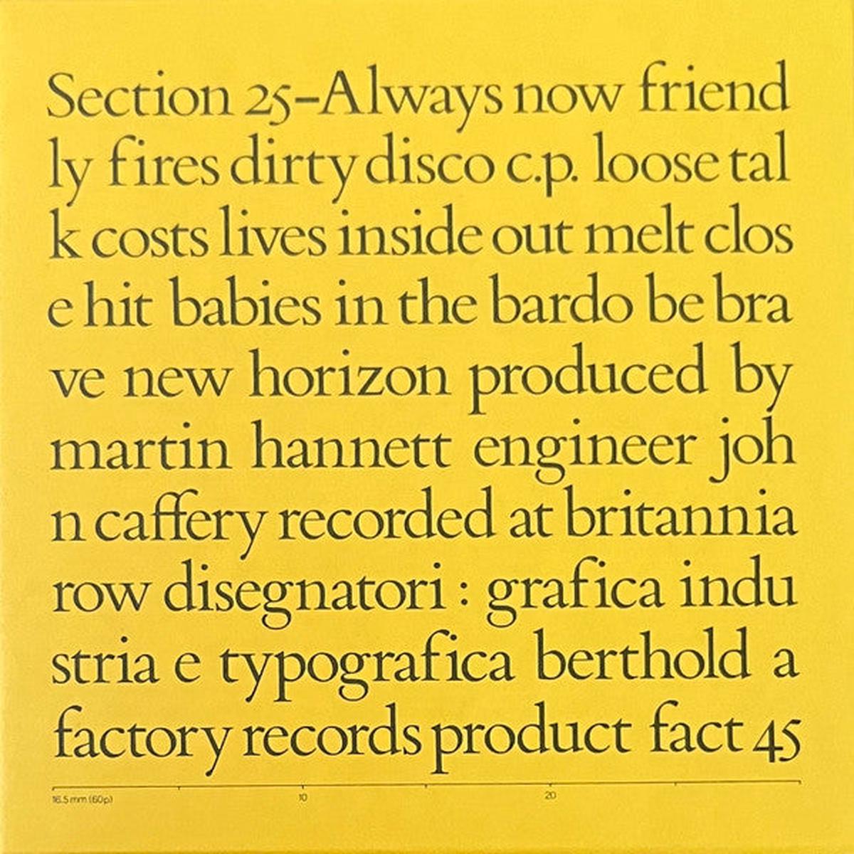 SECTION 25 – ALWAYS NOW : 5CD EXPANDED SET – CD
