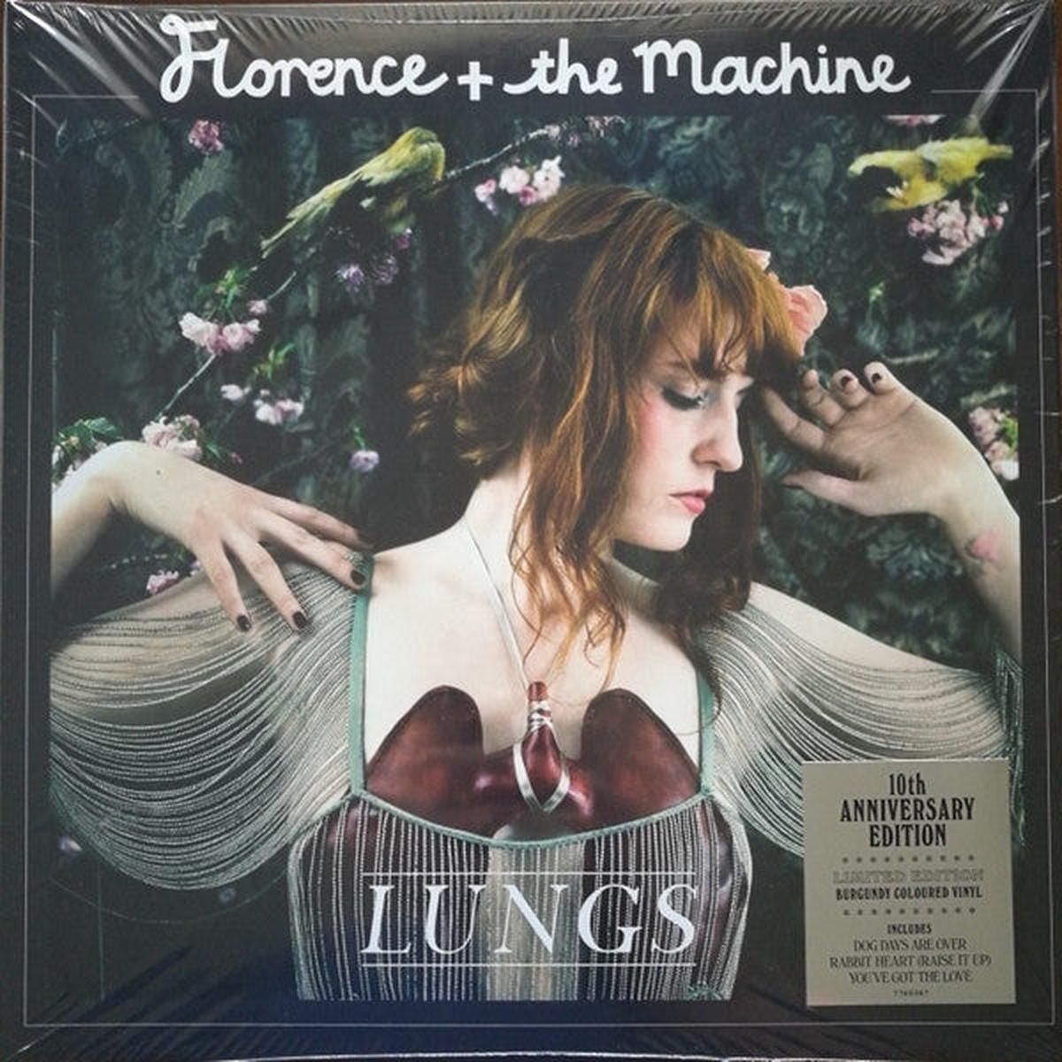 FLORENCE & THE MACHINE – LUNGS : BURGUNDY 10TH ANNIVERSARY – LP