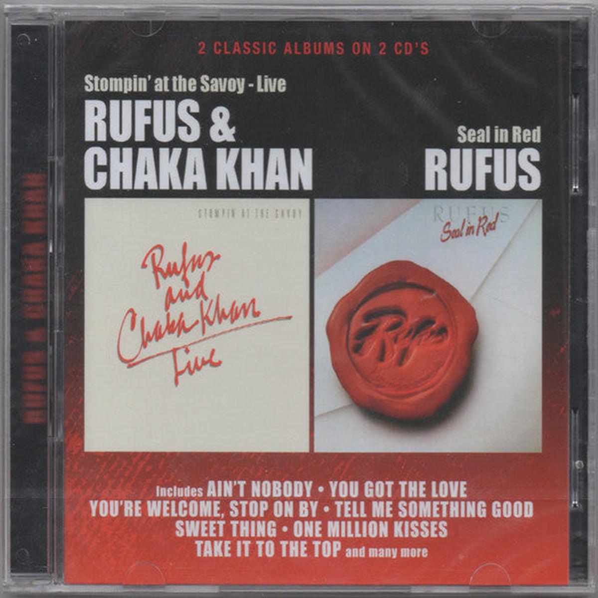 RUFUS & CHAKA KHAN – STOMPIN’ AT THE SAVOY + SEAL IN RED + 3 – CD