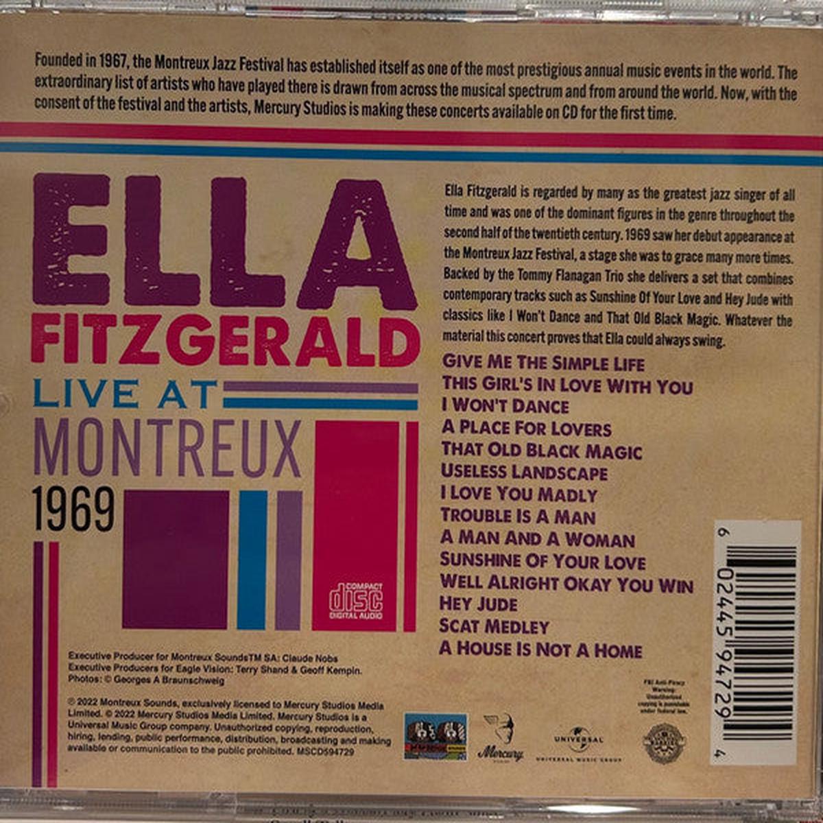 FITZGERALD, ELLA – LIVE AT MONTREUX 1969 – CD