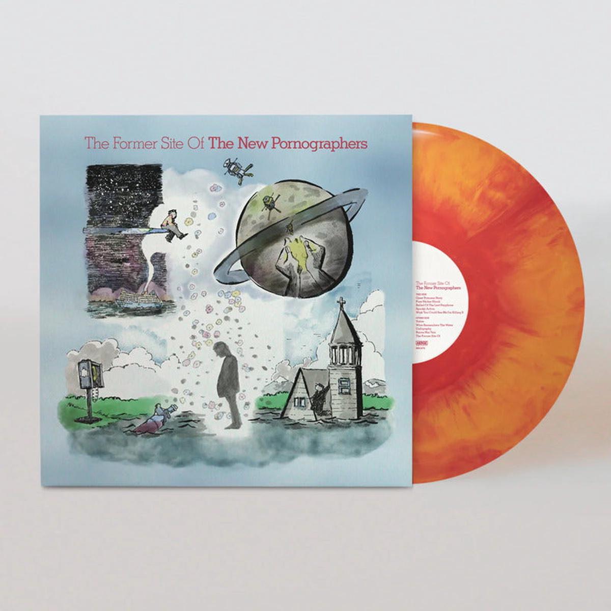 NEW PORNOGRAPHERS – FORMER SITE OF: ORANGE/ RED MARBLE VINYL – LP