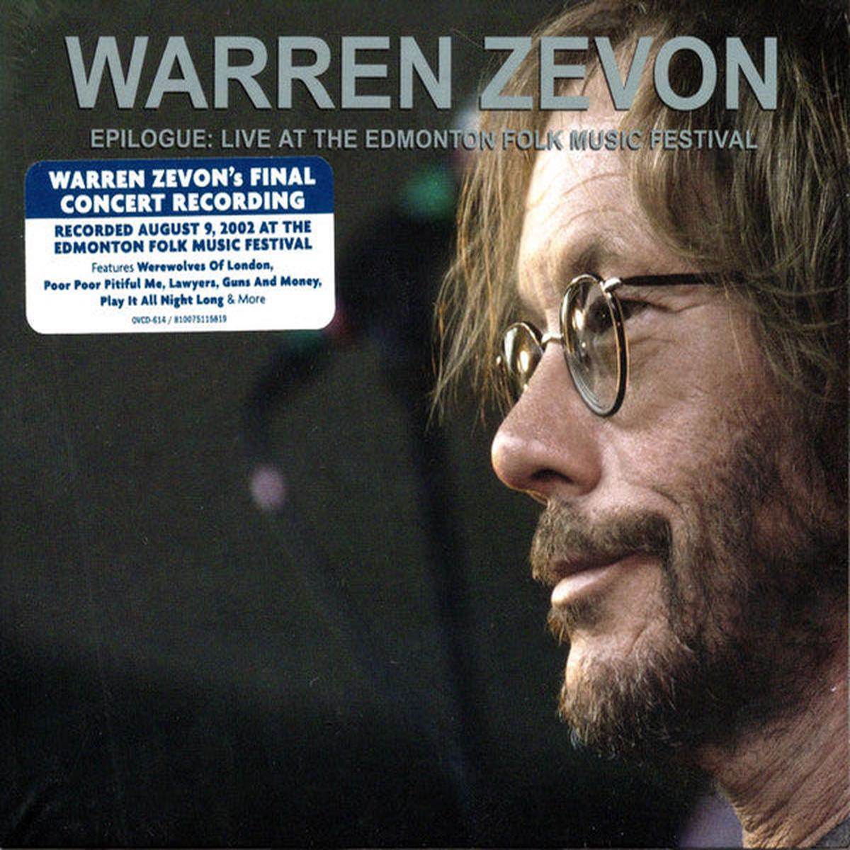 ZEVON, WARREN – EPILOGUE : LIVE AT THE EDMONTON FOLK … – CD