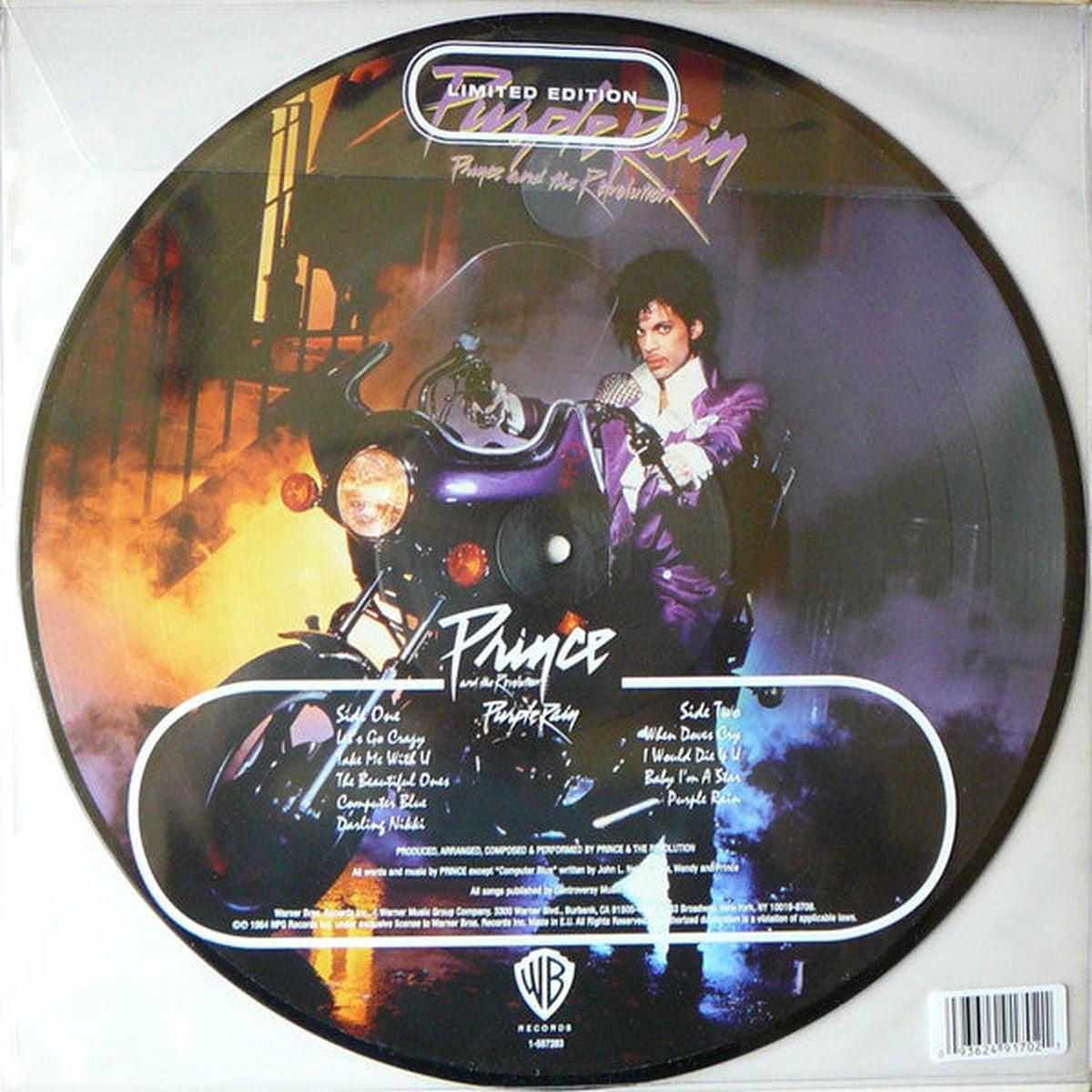 PRINCE & THE REVOLUTION – PURPLE RAIN : PICTURE DISC – LP