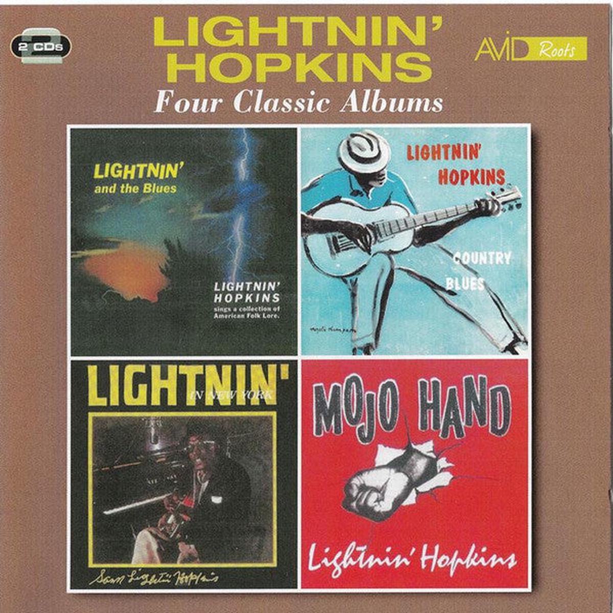 HOPKINS, LIGHTNIN’ – FOUR CLASSIC ALBUMS VOL 1: 2CD SET – CD