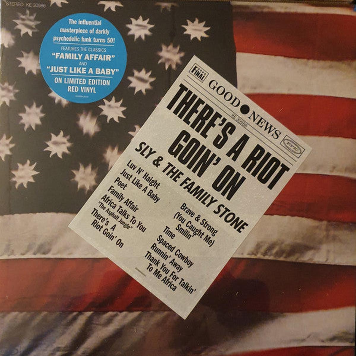SLY & THE FAMILY STONE – THERE’S A RIOT GOIN’ ON : RED VINYL – LP