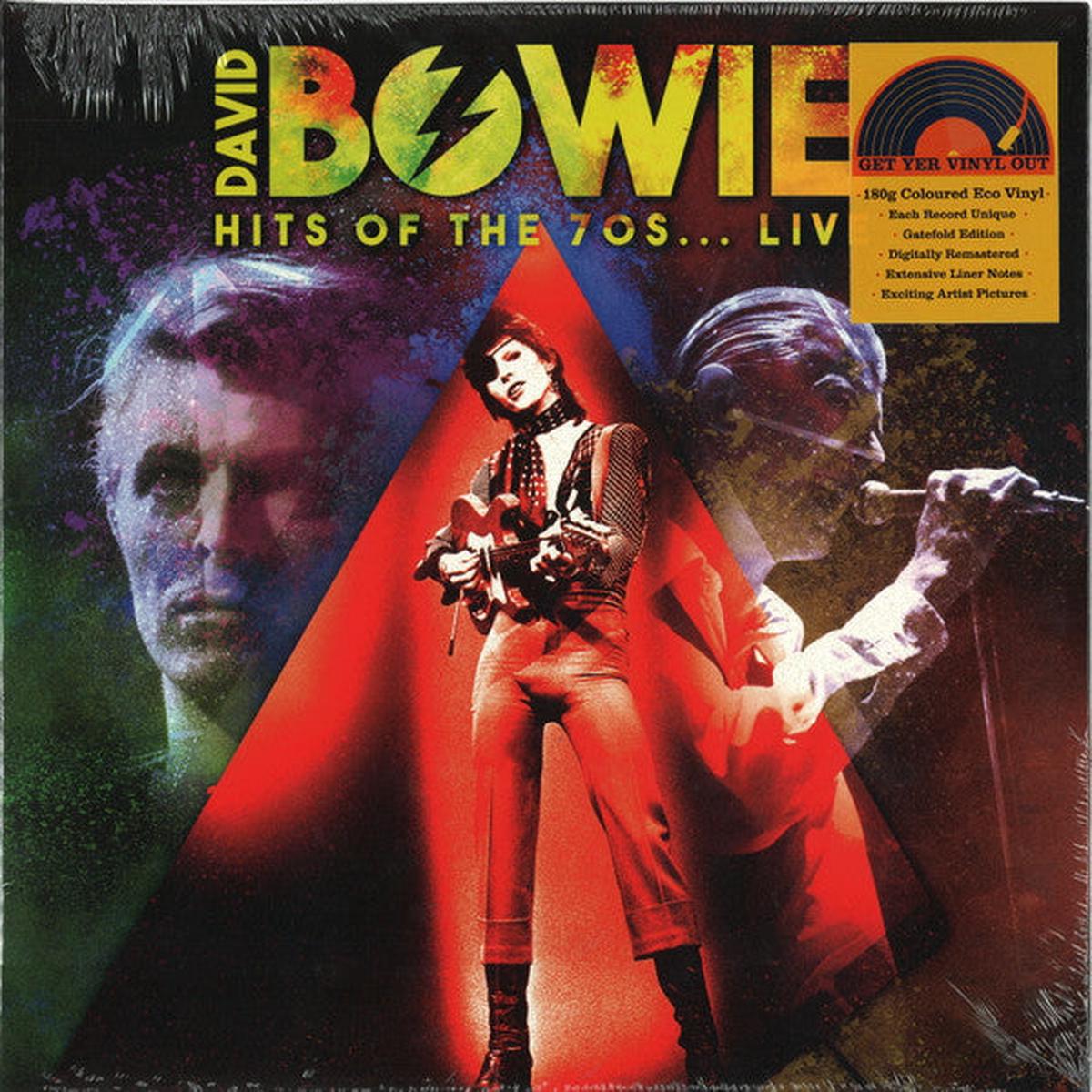 BOWIE, DAVID – HITS OF THE 70S: LIVE (COLOURED VINYL) – LP