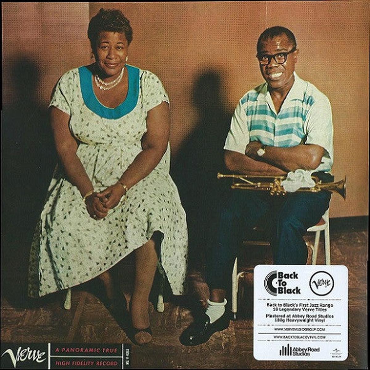 FITZGERALD, ELLA & LOUIS ARMSTRONG – ELLA & LOUIS : MONO BLUE VINYL – LP