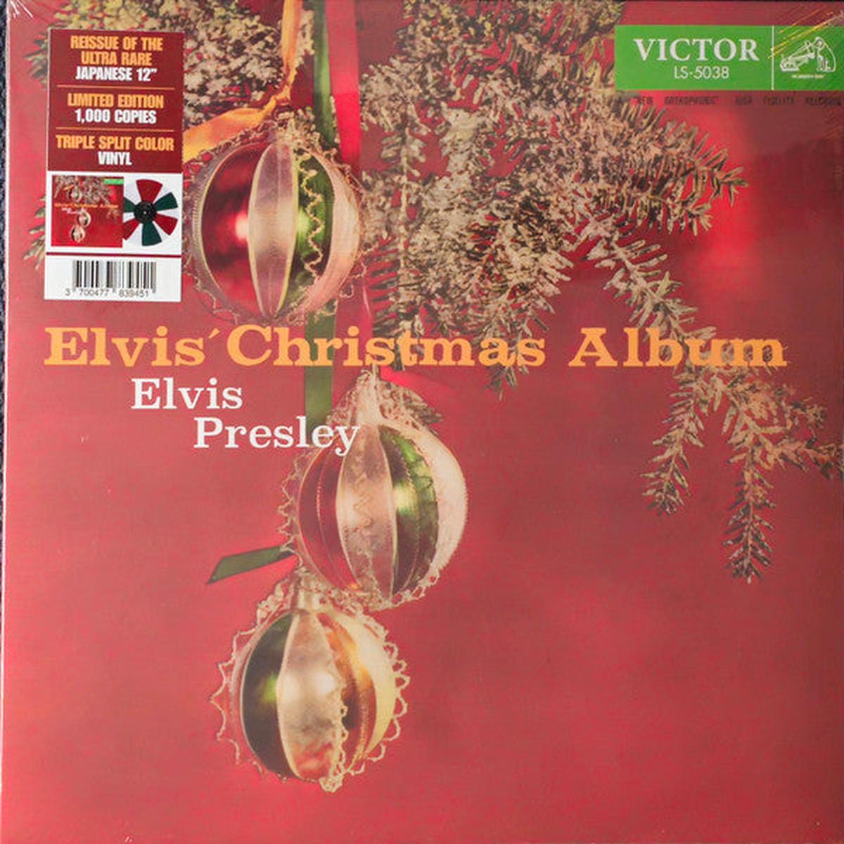 PRESLEY, ELVIS – ELVIS’ CHRISTMAS ALBUM: JAP TRI-COLOURED – LP