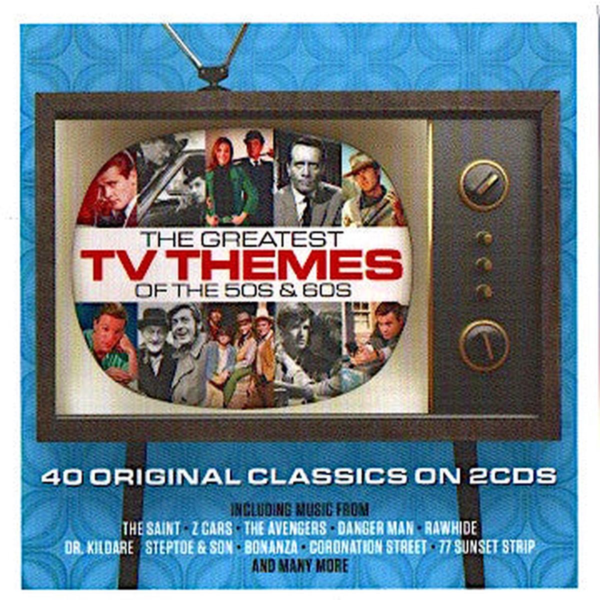 VARIOUS – GREATEST TV THEMES OF 50S & 60S : 2CD – CD