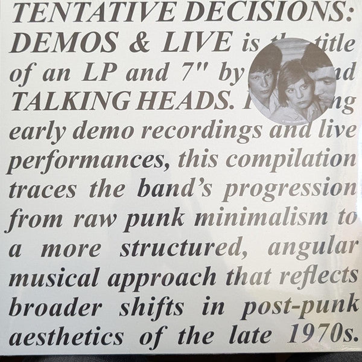 TALKING HEADS – TENTATIVE DECISIONS : WITH BONUS 7″. – LP