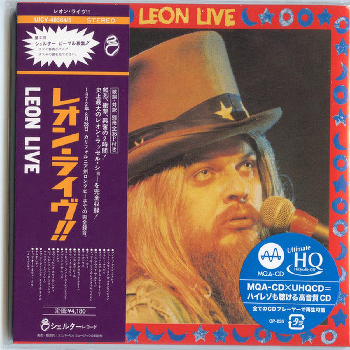 RUSSELL, LEON – LEON LIVE : 2CD SET – CD