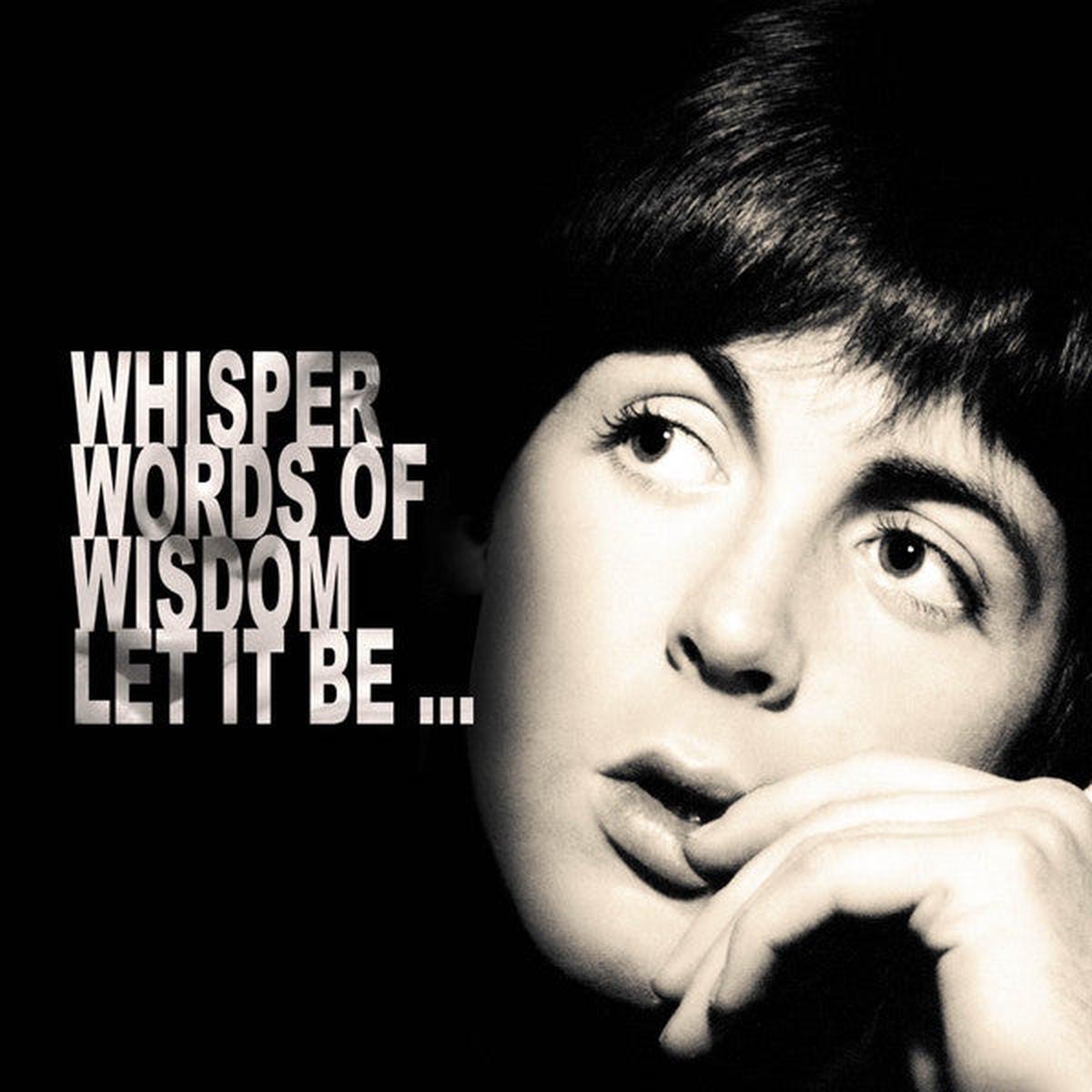 BEATLES – WHISPER WORDS OF WISDOM : CLEAR VINYL – LP
