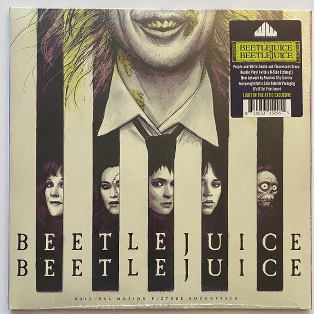 BEETLEJUICE BEETLEJUICE – SOUNDTRACK : SONGS (PURPLE & GREEN 2LP) – LP