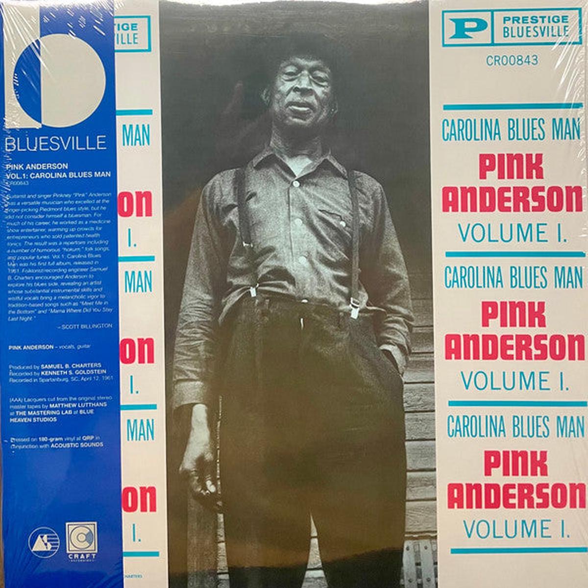 ANDERSON, PINK – VOLUME ONE : CAROLINA BLUES MAN – LP