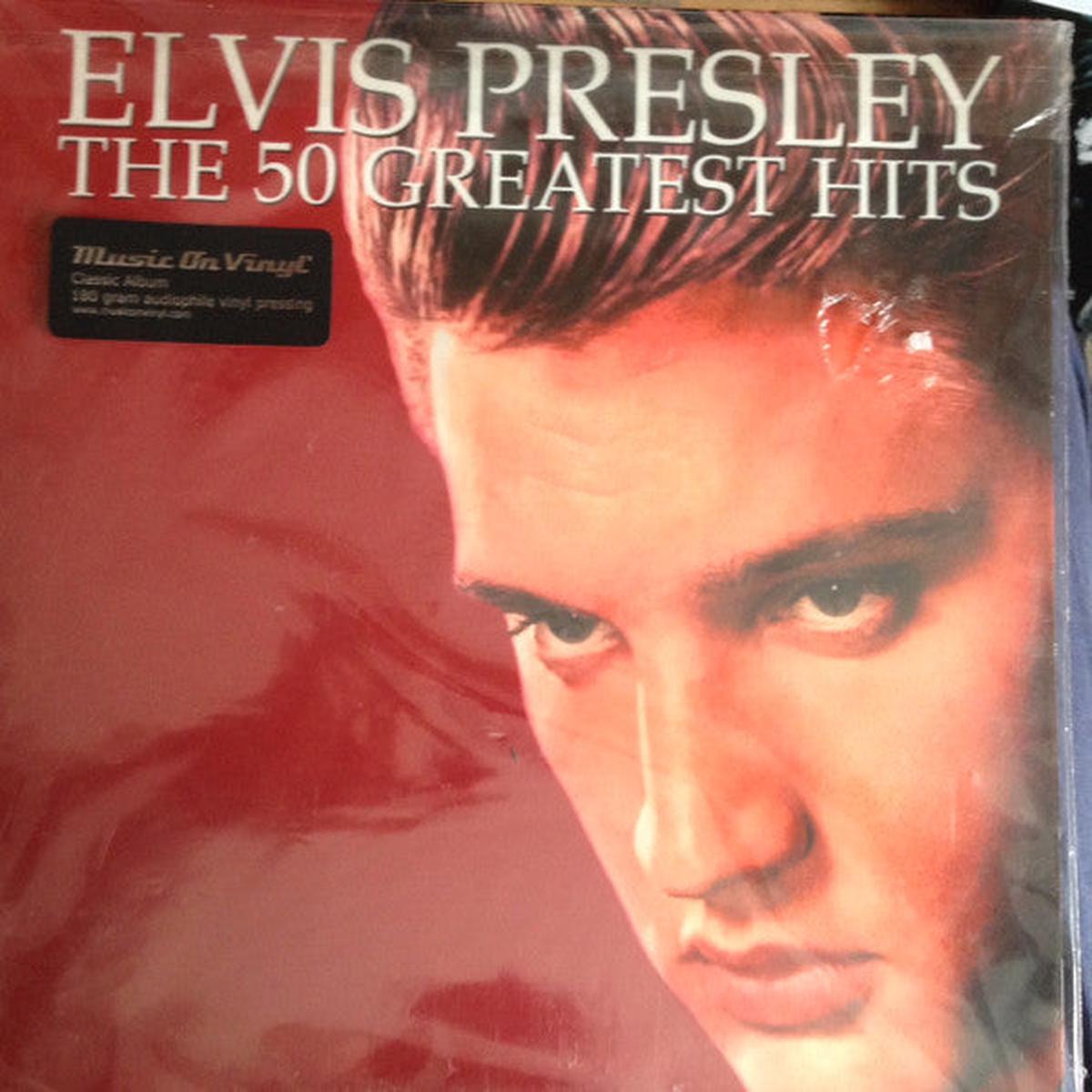 PRESLEY, ELVIS – 50 GREATEST HITS : 3LP SET – LP