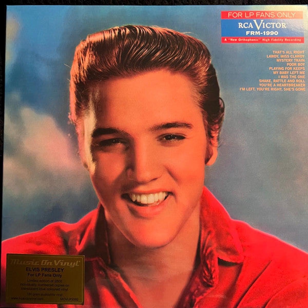 PRESLEY, ELVIS – FOR LP FANS ONLY : BLUE 180-GRAM VINYL – LP