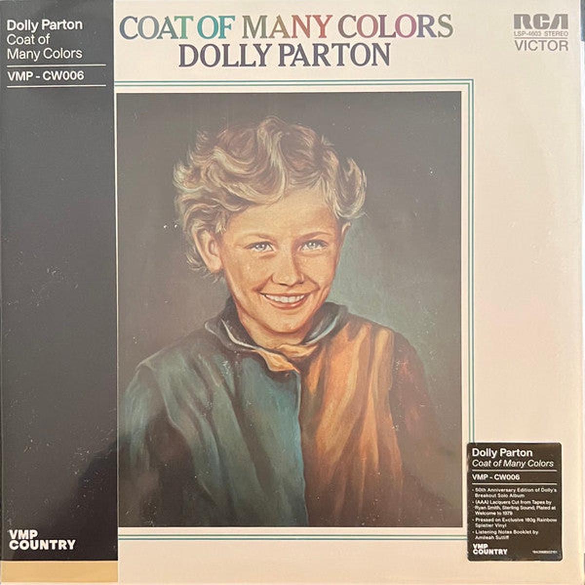 PARTON, DOLLY – COAT OF MANY COLOURS : COLOURED VINYL – LP