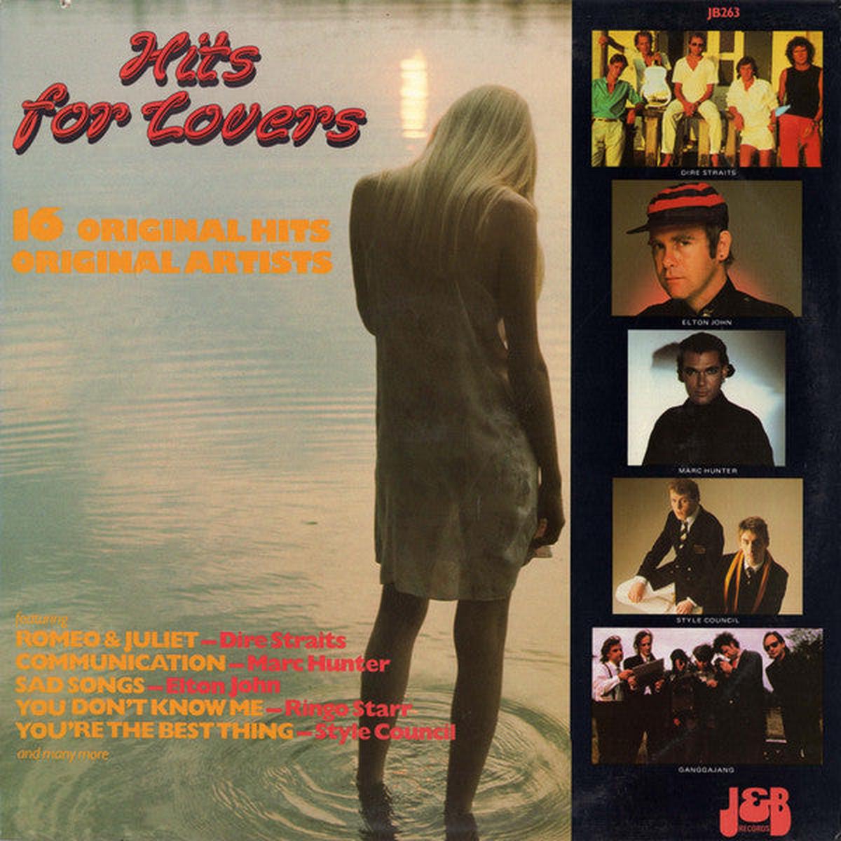 VARIOUS – `HITS FOR LOVERS (1986 COMP.) – LP