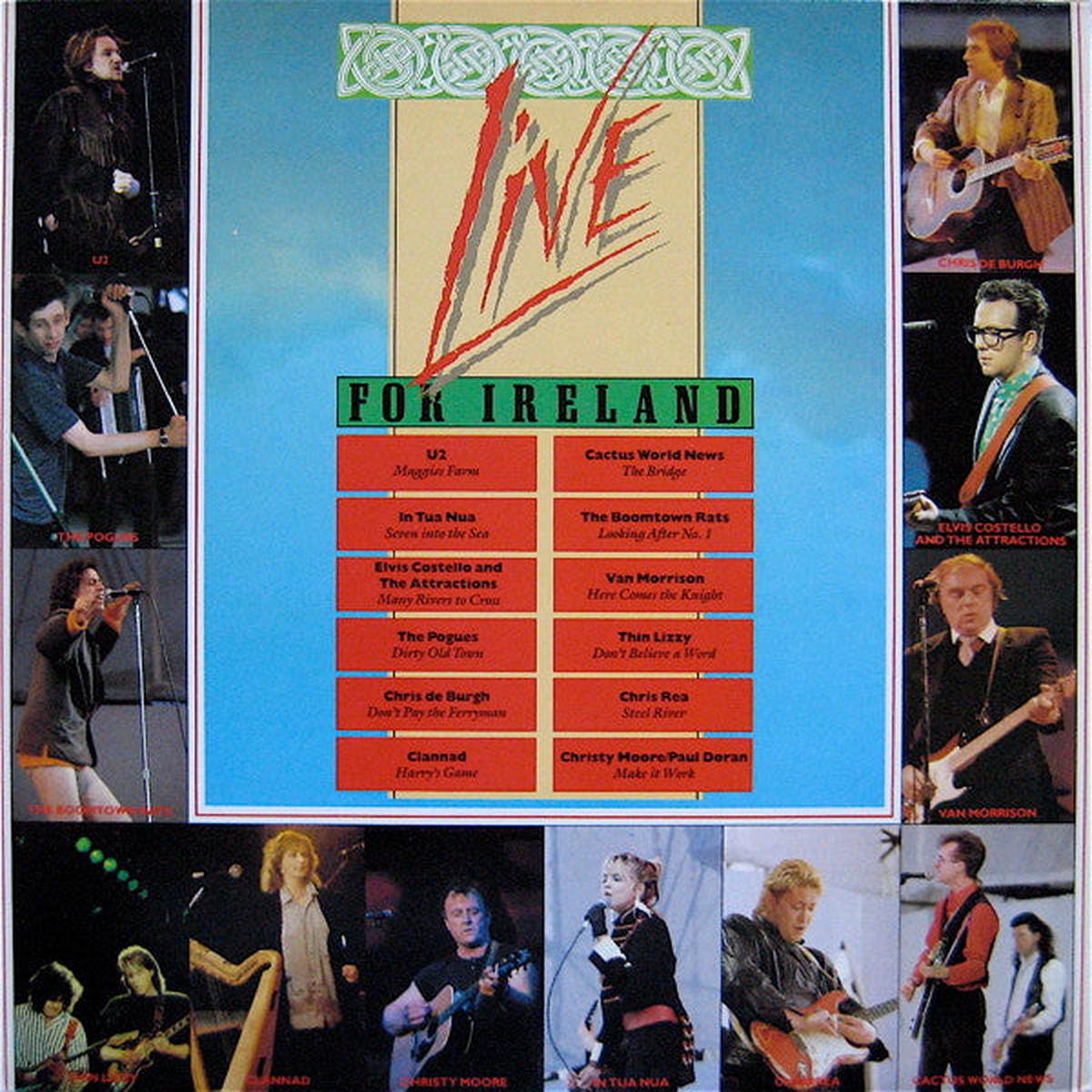 VARIOUS – LIVE FOR IRELAND (GERMAN PRESS) – LP