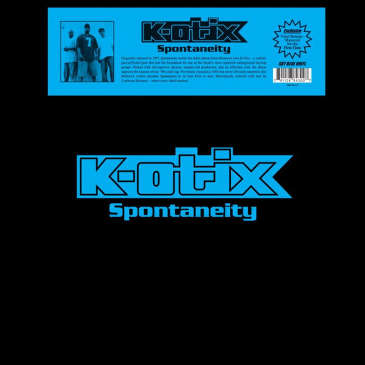 K-OTIX – SPONTANEITY: BLUE VINYL – LP