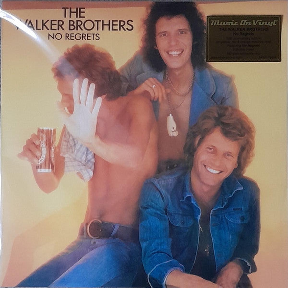 WALKER BROTHERS – NO REGRETS : YELLOW RED & ORANGE MARBLED – LP