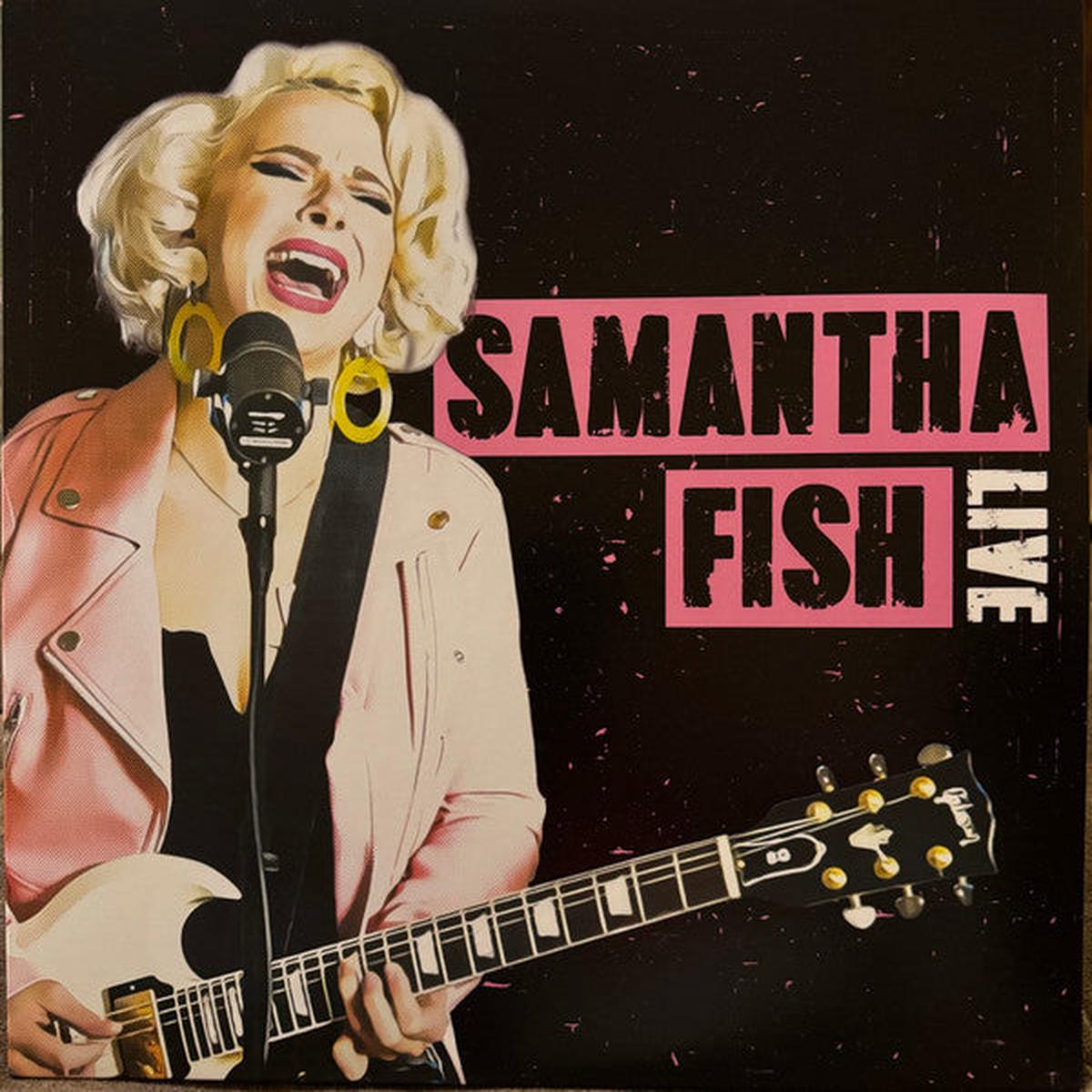 FISH, SAMANTHA – LIVE : PINK & WHITE SPLATTER – LP
