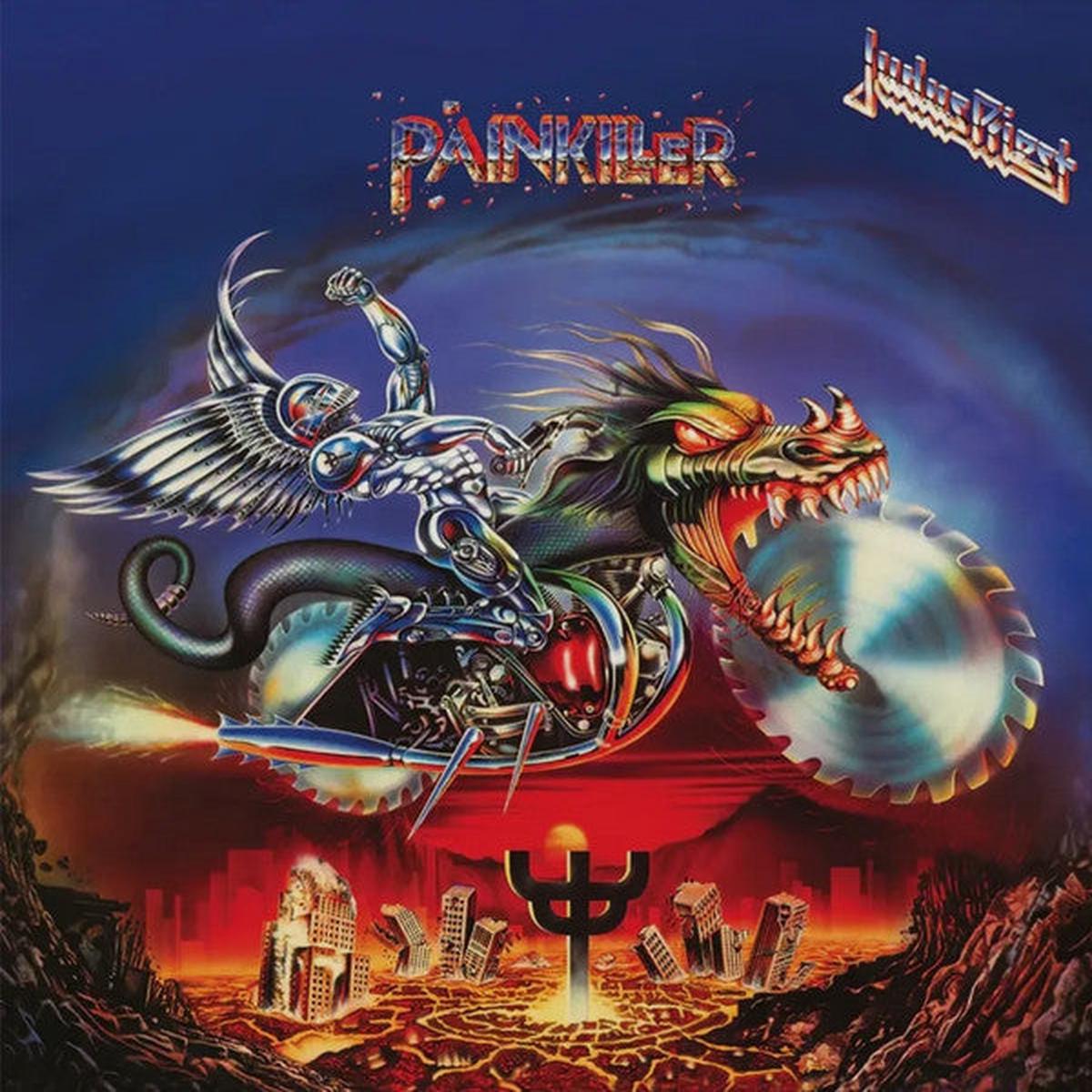 JUDAS PRIEST – PAINKILLER : BLUE & WHITE MARBLE VINYL – LP