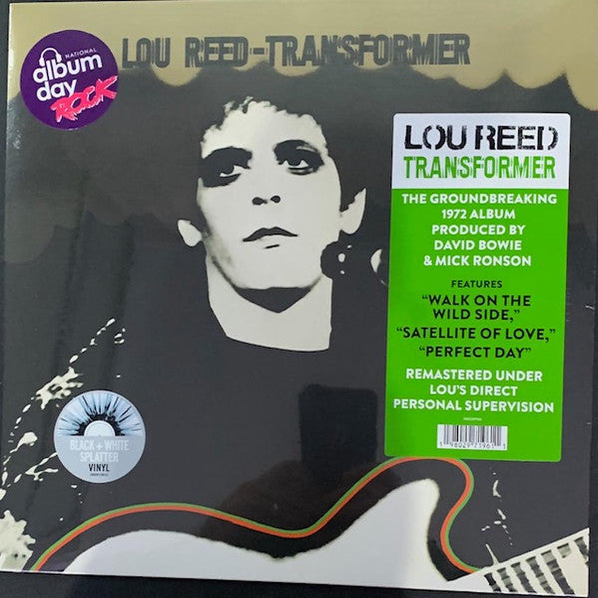 REED, LOU – TRANSFORMER : BLACK & WHITE SPLATTER – LP