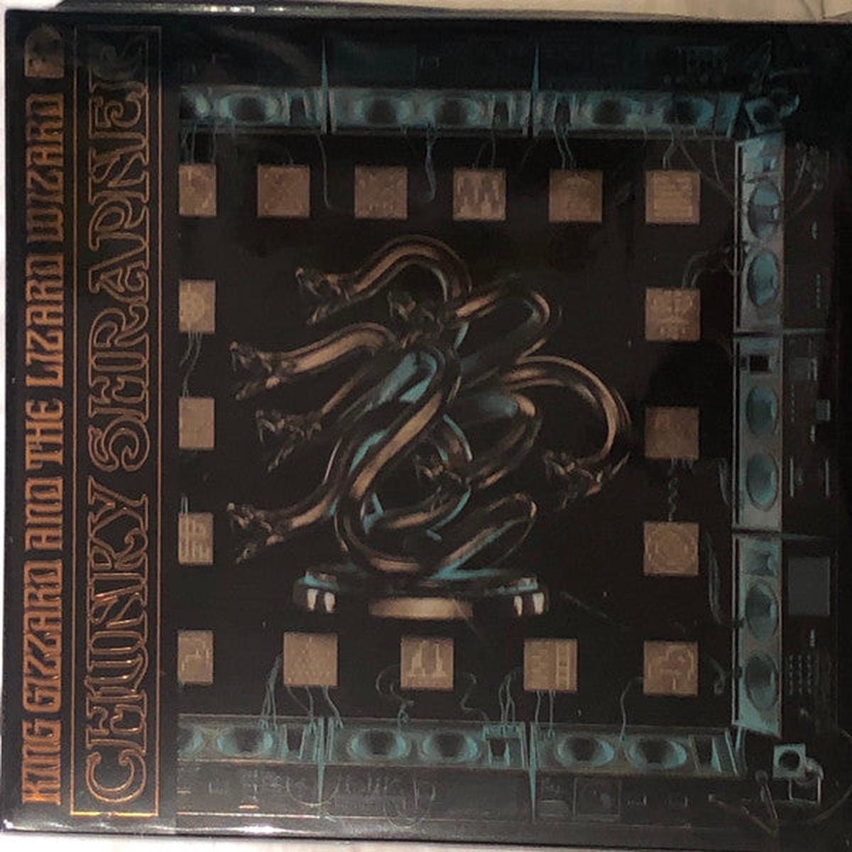 KING GIZZARD & THE LIZARD WIZARD – CHUNKY SHRAPNEL : GOLD + BLACK SPLATTER – LP