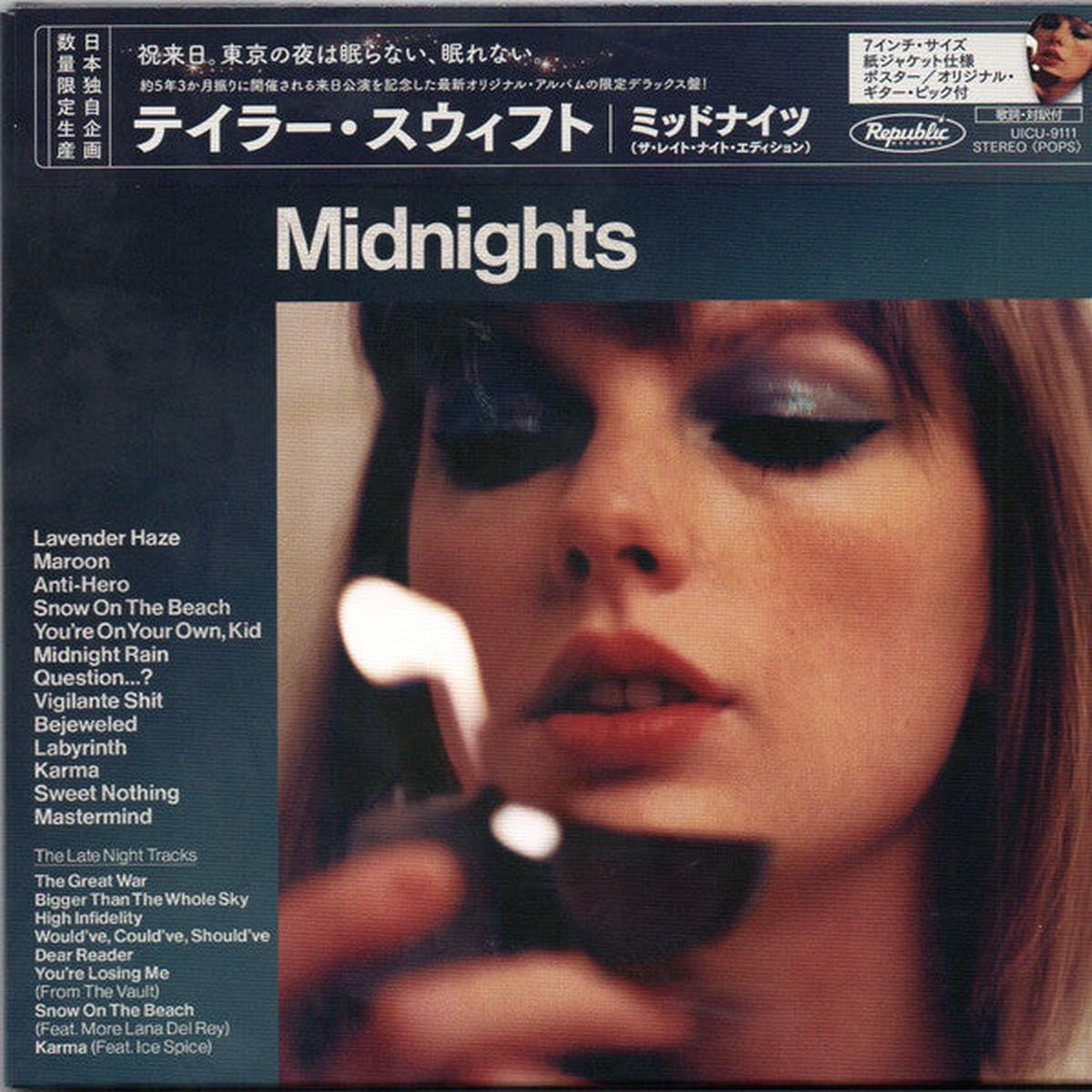 SWIFT, TAYLOR – MIDNIGHTS + 8 : JAPAN LATE NIGHT ED. 7″ – CD
