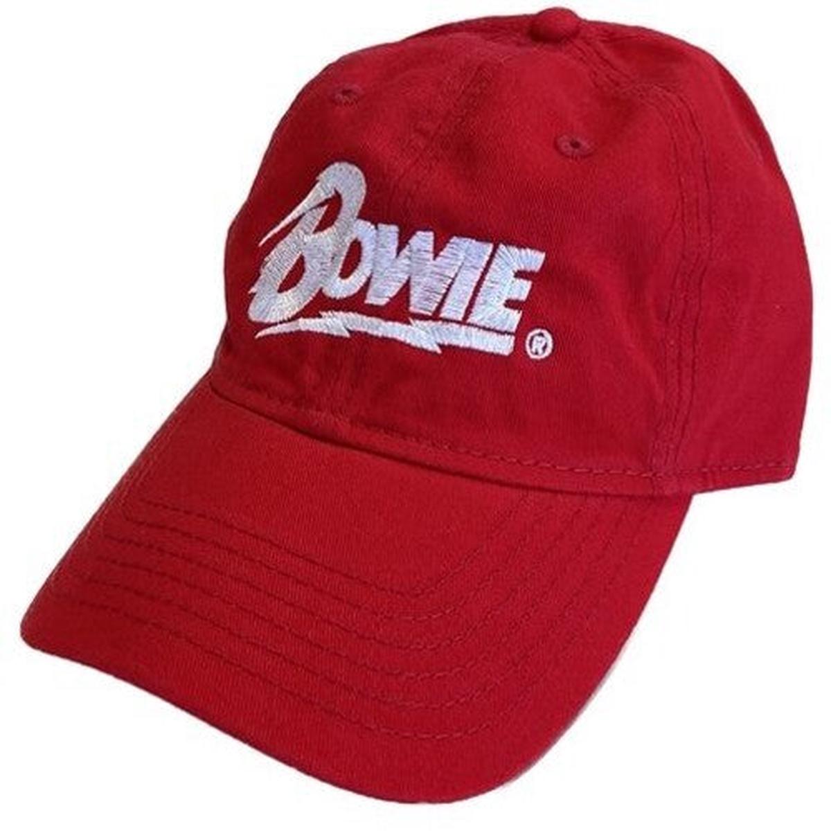 BOWIE, DAVID – HAT : RED WITH EMBROIDERED LOGO – ACC