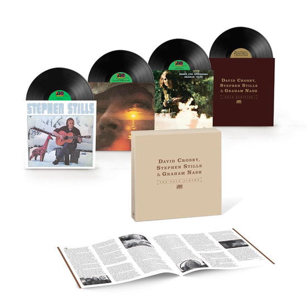 CROSBY STILLS & NASH – SOLO ALBUMS : 4LP BOX SET – LP