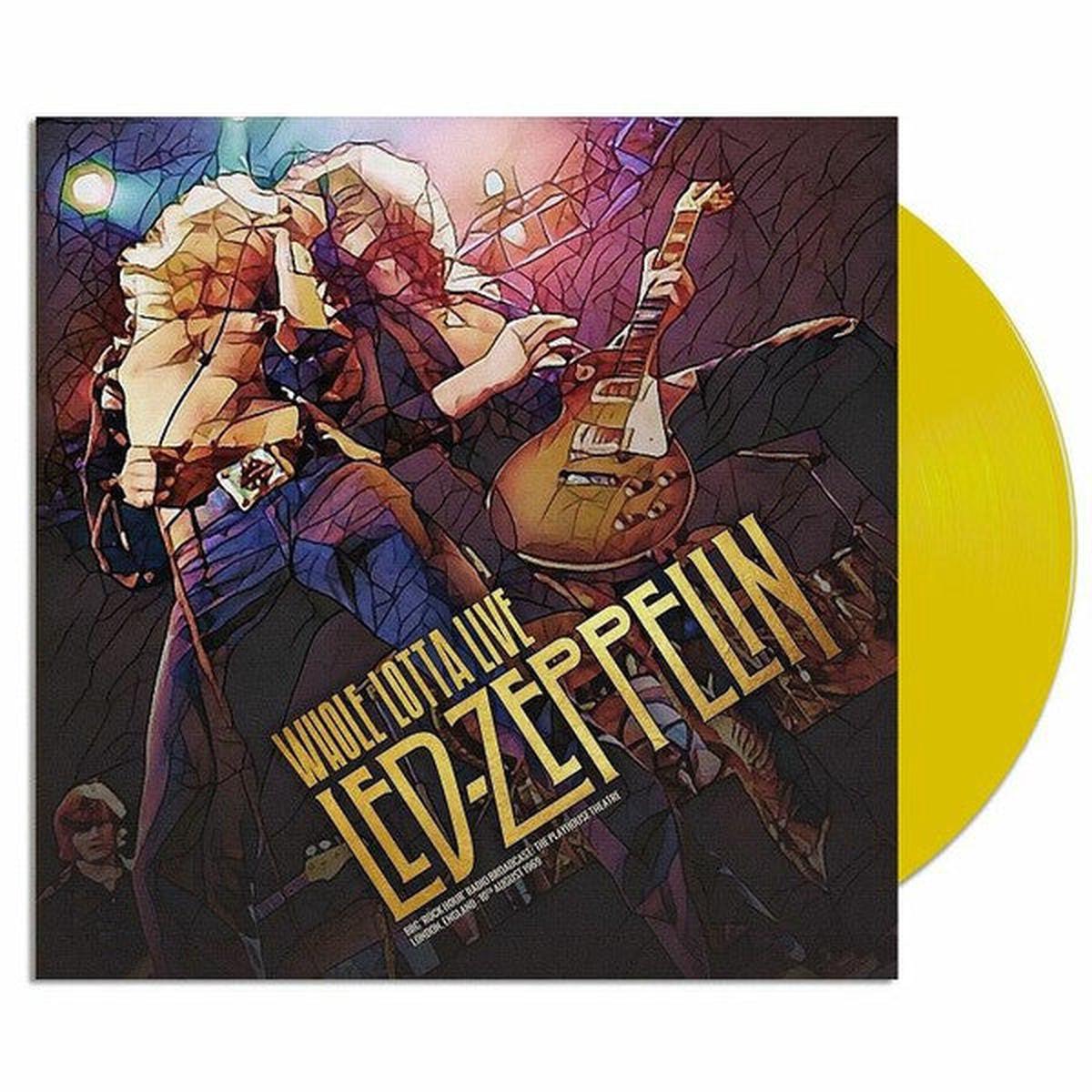 LED ZEPPELIN – WHOLE LOTTA LIVE : YELLOW VINYL – LP