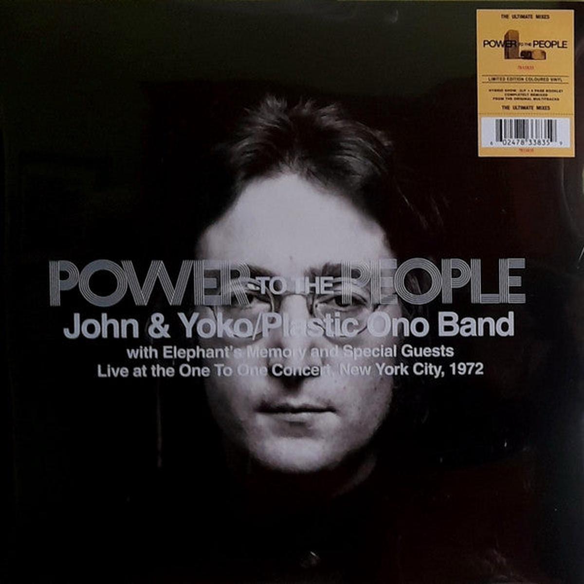 LENNON, JOHN / ONO, YOKO / PLASTIC ONO B – POWER TO THE PEOPLE: LIVE AT ONE TO ONE – LP
