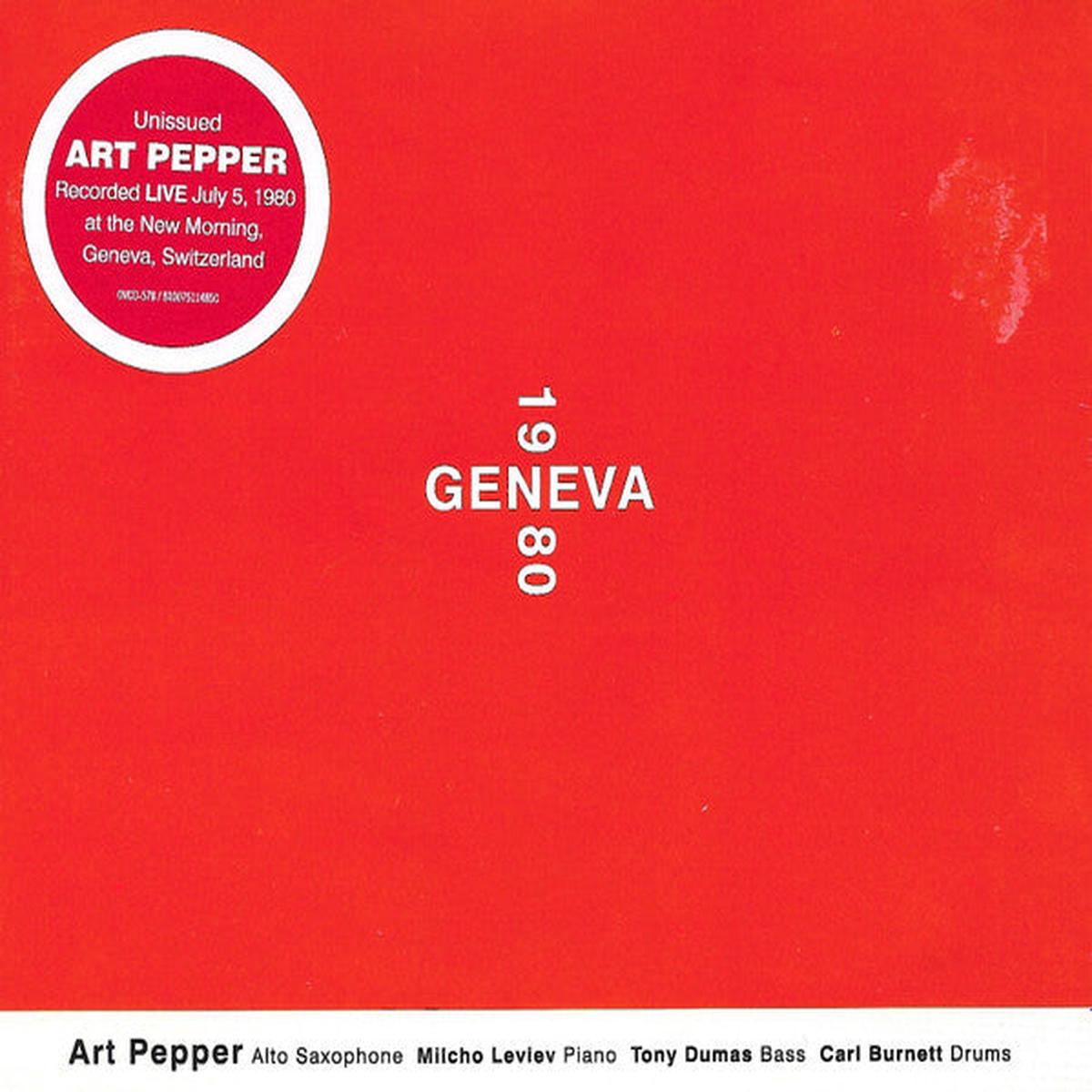 PEPPER, ART – GENEVA 1980 : 2CD SET – CD