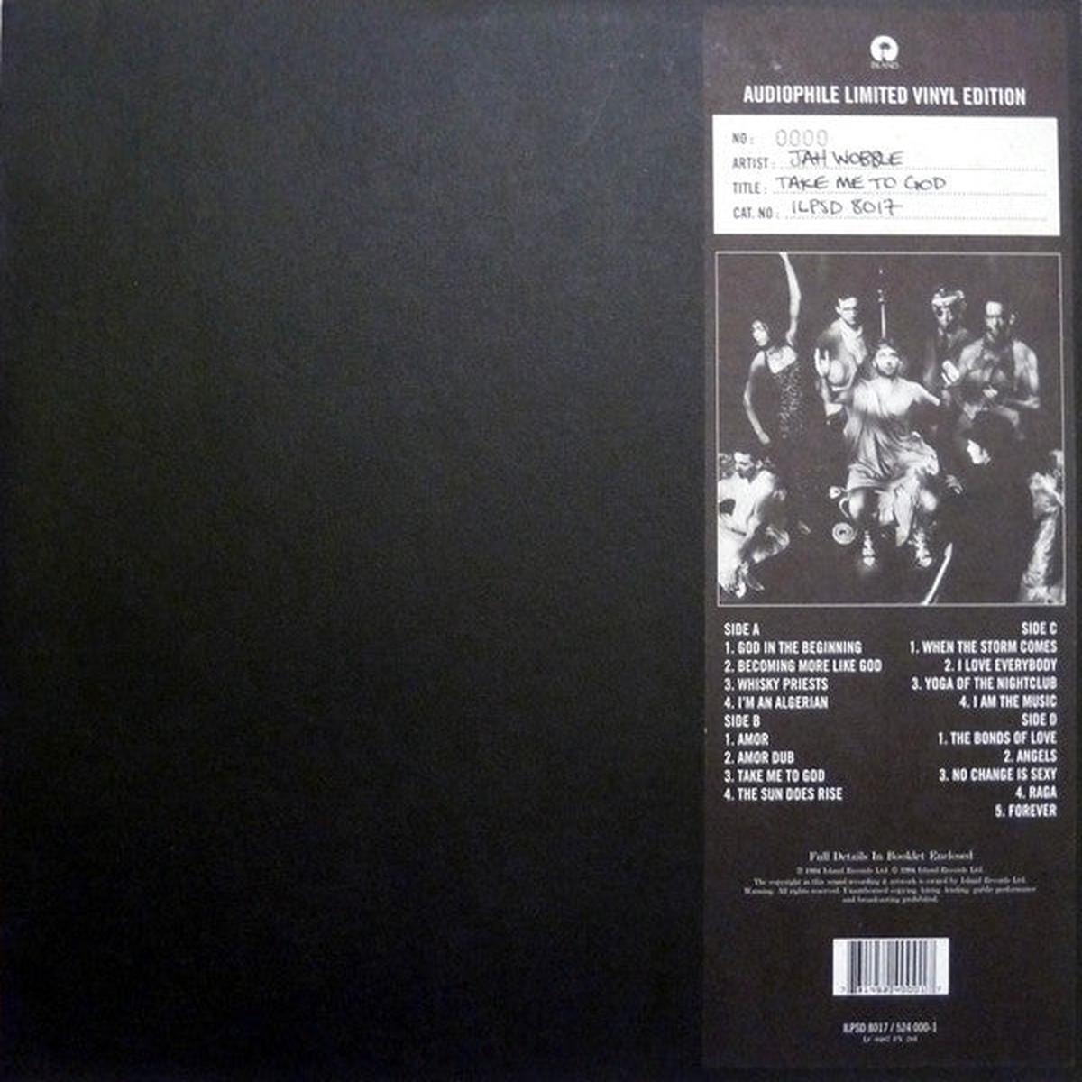 WOBBLE, JAH / INVADERS OF THE HEART – TAKE ME TO GOD (UK 2LP PRESSING) – LP