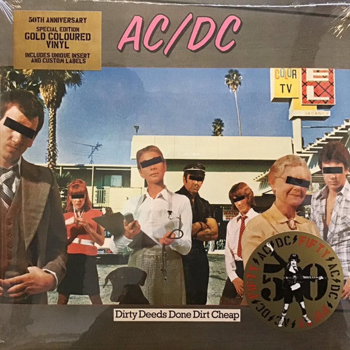 AC/DC – DIRTY DEEDS DONE DIRT CHEAP : GOLD VINYL – LP