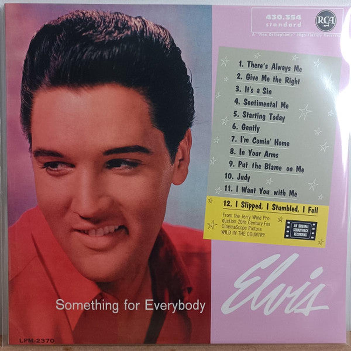 PRESLEY, ELVIS – SOMETHING FOR EVERYBODY : LIQUID FILLED – LP