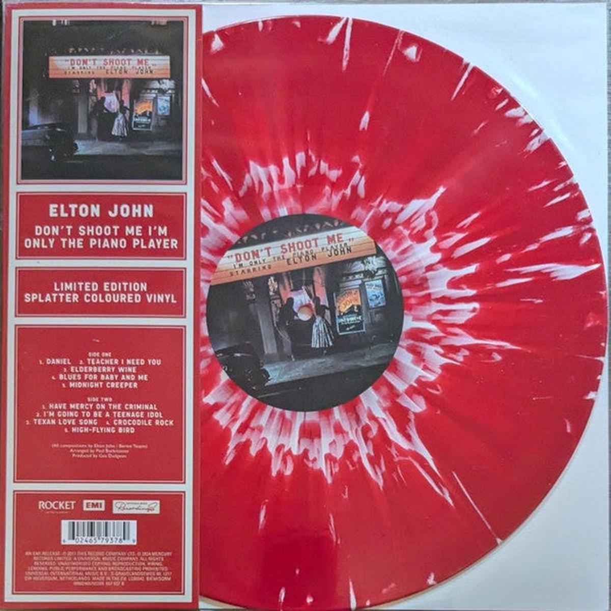 JOHN, ELTON – DON’T SHOOT ME I’M … : RED SPLATTER – LP