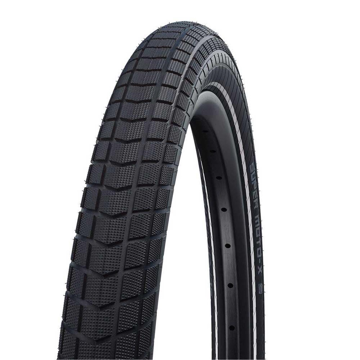Schwalbe Super Moto-X ADDIX Green Double Defense GreenGuard – Pneumatico rigido urbano, 26″ x 2,40″