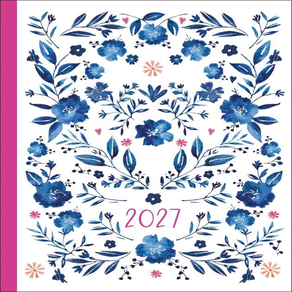 Carousel Worldwide 2027 Contemporary Flowers Diary, A6 Week to View