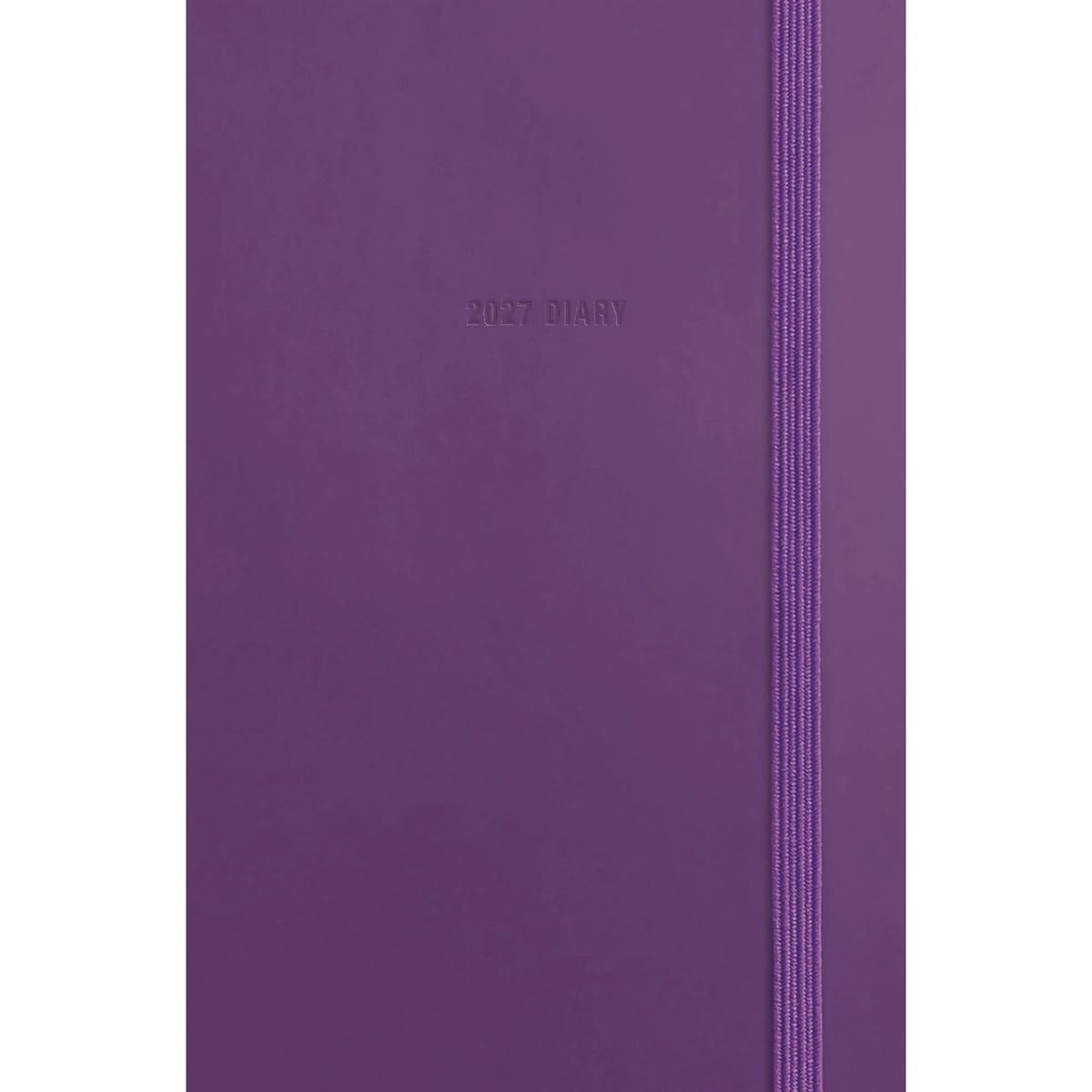 Carousel Worldwide 2027 Purple Soft Touch Pocket Diary, Week to View, Hardback