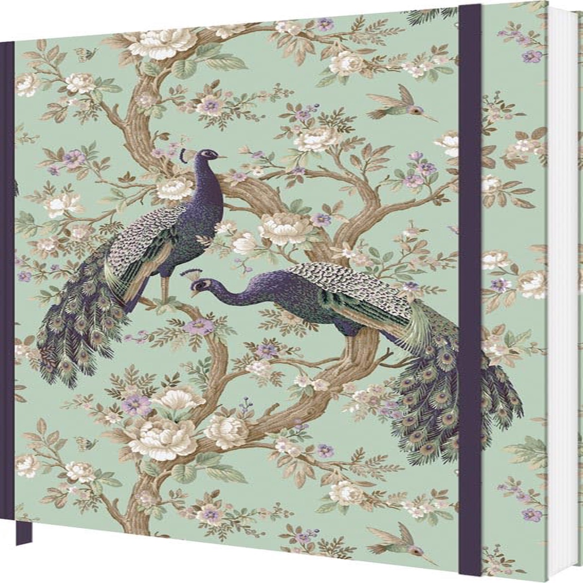 Carousel Worldwide Laura Ashley Notebook, Floral Design Hardcover Notebook with Elastic Closure, Lined Pages Journal