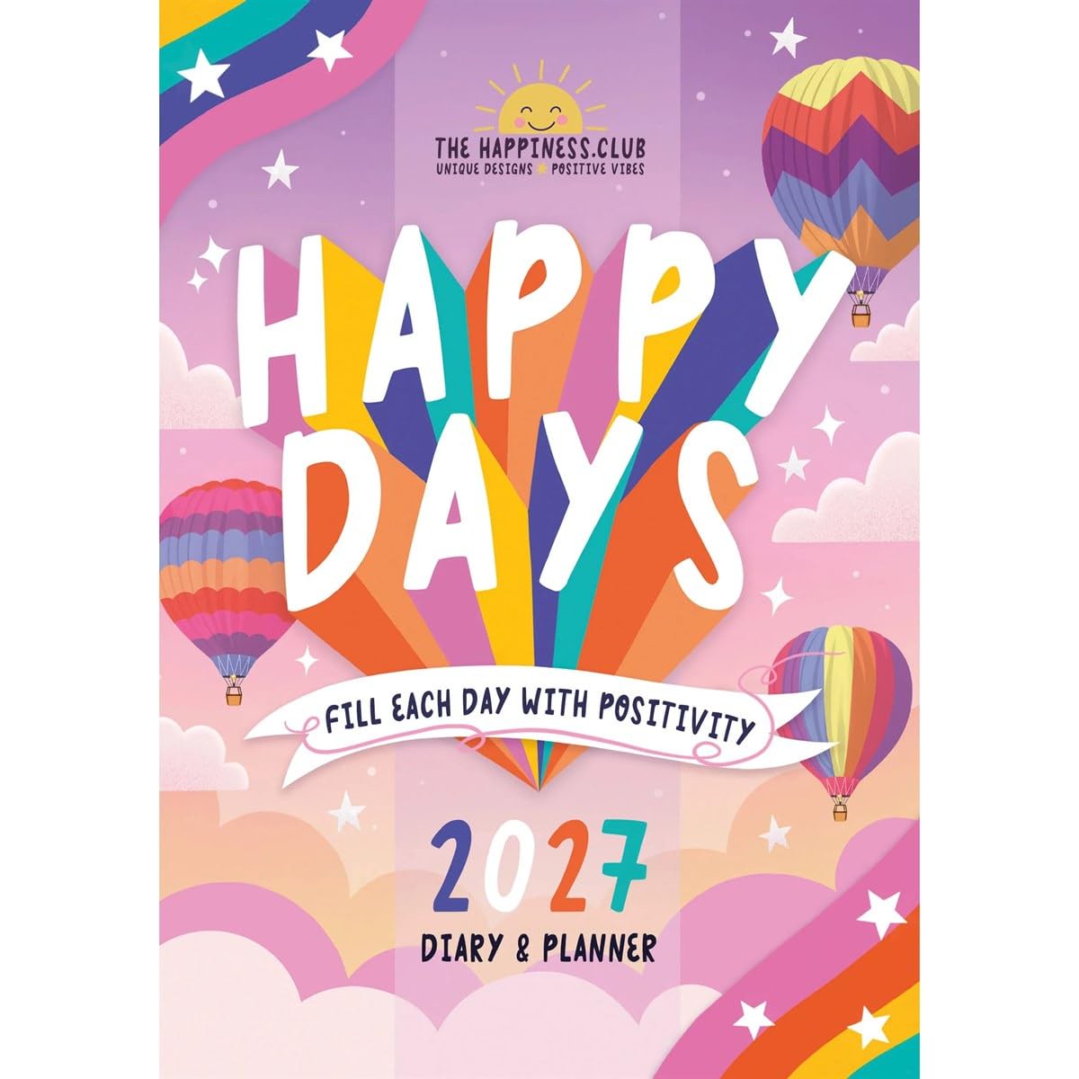 Carousel Worldwide 2027 The Happiness Club Diary, A5 Week to View Planner, Wire-O