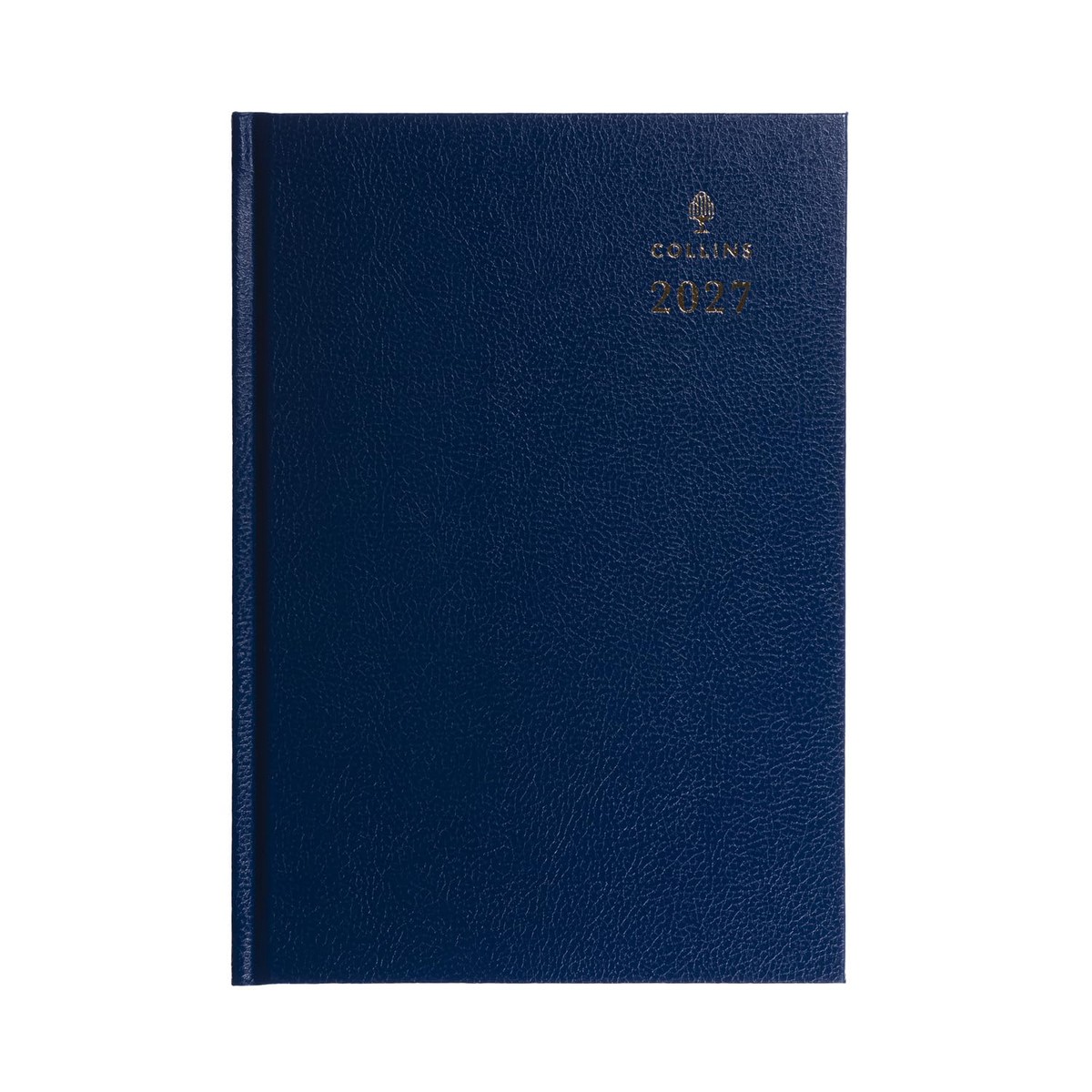 2027 Calendar Year Planner – 12 Month A5 Week-to-View Diary – Hard Cover in Blue – Collins Debden Standard Desk Range (35.60-27